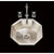 Alno B1414H.35 Jupiter Ii Octagonal Prep/Bar Sink Hammertone Pattern, Undermount and Drop In