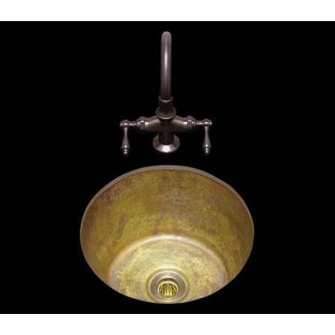 Alno B1414P.35 Jupiter Ii Octagonal Prep/Bar Sink Hammertone Pattern, Undermount and Drop In