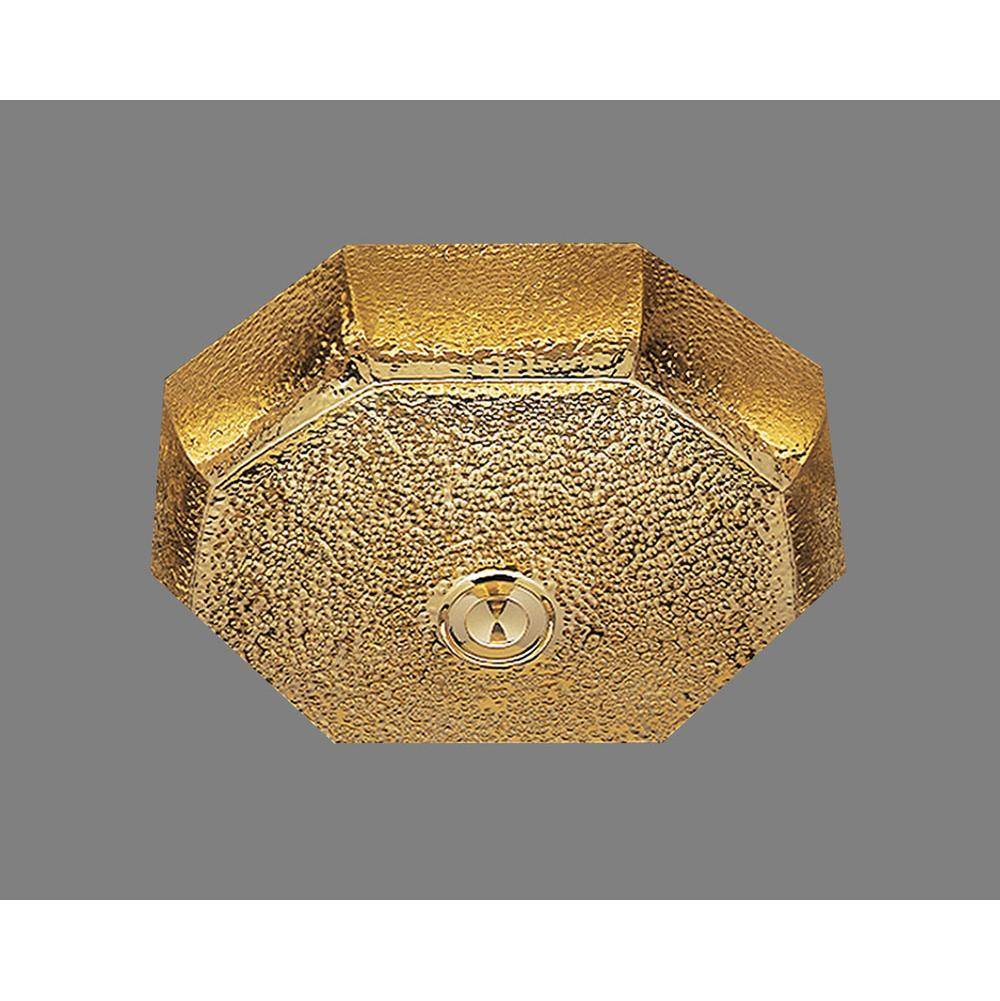 Alno B1414P Jupiter Octagonal Lavatory Sink Plain Pattern, Undermount and Drop In