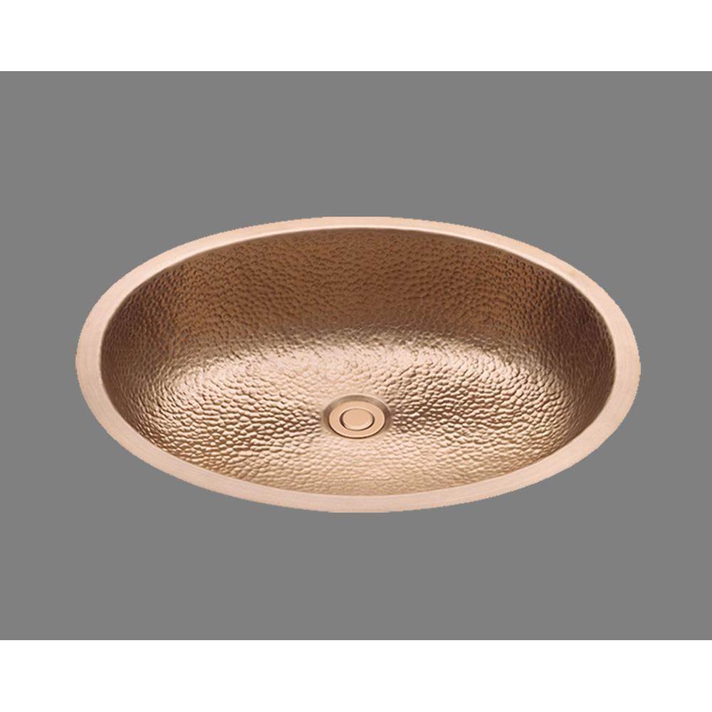 Alno B1417P Large Oval Lavatory, Plain Pattern, Undermount and Drop In