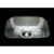 Alno B1513H D-Bowl Prep Sink Hammertone Pattern, Undermount and Drop In