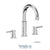 Tenzo ALY13-P Alyss 8" Lavatory Faucet With Drain
