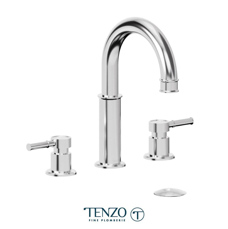 Tenzo ALY13-W Alyss 8" Lavatory Faucet With Drain