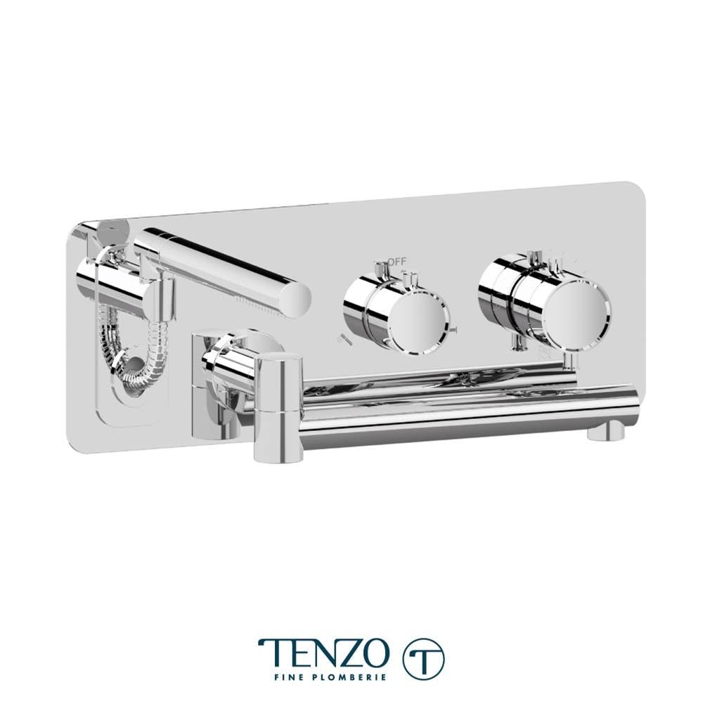 Tenzo ALYT74 Wall Mount Tub Faucet With Swivel Spout