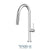 Tenzo AM130 Single-Handle Kitchen Faucet Amador With Pull-Down & 2-Function Hand Shower