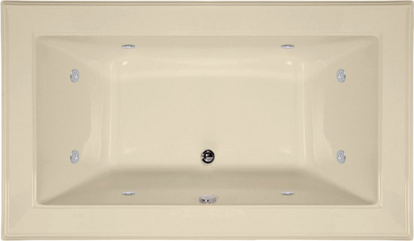 Hydro Systems ANG6642ACO Angel 66 X 42 Acrylic Airbath & Whirlpool Combo Tub System