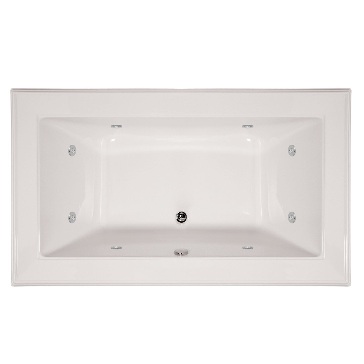 Hydro Systems ANG7242ACO Angel 72 X 42 Center Drain Acrylic Airbath & Whirlpool Combo Tub System