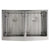 Nantucket Sinks APRON332210-DBL-SR 33 Inch Double Bowl Farmhouse Apron Front Stainless Steel Kitchen Sink