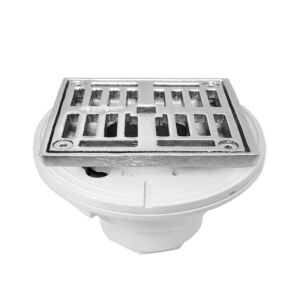 Sigma APS.2PVC.506 4'' Square PVC Shower Drain Body Only - Parent