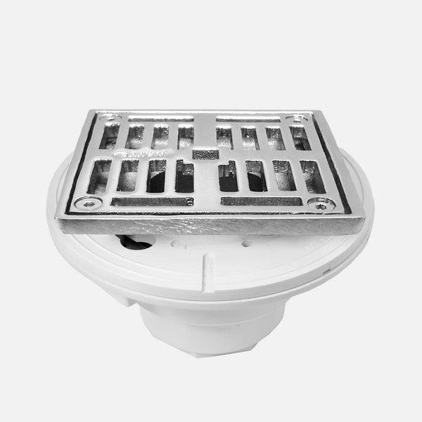 Sigma APS.2PVC.506T 4'' Square PVC Shower Drain With Top - Parent