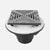 Sigma APS.3ABS.508T 6'' Square Abs Or PVC Shower Drain With Top Trim
