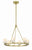 Crystorama ARA-10264-SB-ST Aragon 6 Light Chandelier - Soft Brass