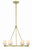 Crystorama ARA-10264-SB-ST Aragon 6 Light Chandelier - Soft Brass