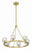Crystorama ARA-10264-SB Aragon 6 Light Chandelier - Soft Brass