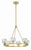 Crystorama ARA-10264-SB Aragon 6 Light Chandelier - Soft Brass