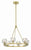 Crystorama ARA-10264-SB Aragon 6 Light Chandelier - Soft Brass
