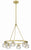 Crystorama ARA-10264-SB Aragon 6 Light Chandelier - Soft Brass