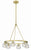 Crystorama ARA-10264-SB Aragon 6 Light Chandelier - Soft Brass