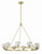 Crystorama ARA-10265-SB Aragon 10 Light Chandelier - Soft Brass