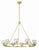Crystorama ARA-10265-SB Aragon 10 Light Chandelier - Soft Brass