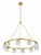 Crystorama ARA-10265-SB Aragon 10 Light Chandelier - Soft Brass