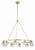 Crystorama ARA-10265-SB Aragon 10 Light Chandelier - Soft Brass