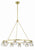 Crystorama ARA-10265-SB Aragon 10 Light Chandelier - Soft Brass