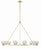 Crystorama ARA-10266-SB Aragon 12 Light Chandelier - Soft Brass