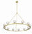 Crystorama ARA-10266-SB Aragon 12 Light Chandelier - Soft Brass