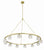Crystorama ARA-10266-SB Aragon 12 Light Chandelier - Soft Brass