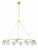 Crystorama ARA-10266-SB Aragon 12 Light Chandelier - Soft Brass