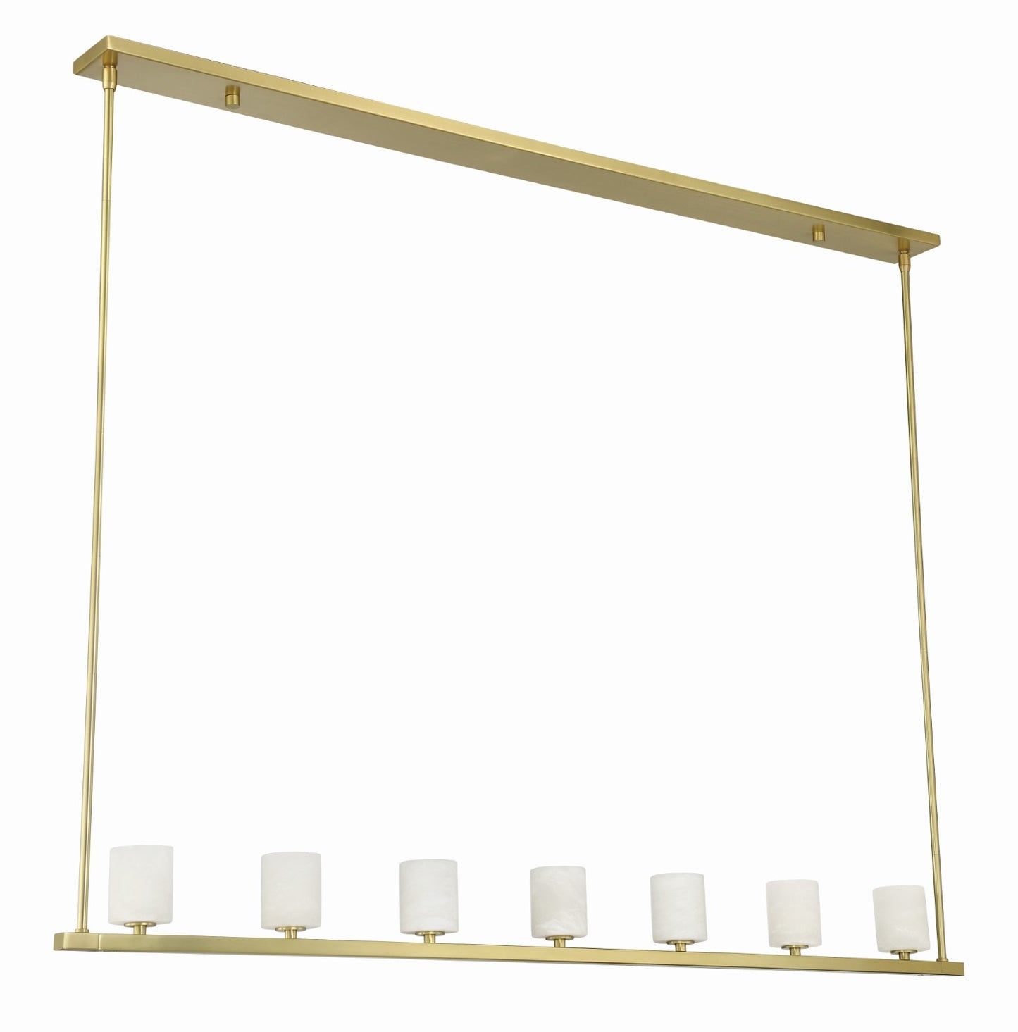 Crystorama ARA-10267-SB-ST Aragon 7 Light Chandelier - Soft Brass