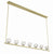 Crystorama ARA-10267-SB Aragon 7 Light Chandelier - Soft Brass