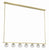 Crystorama ARA-10267-SB Aragon 7 Light Chandelier - Soft Brass