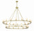 Crystorama ARA-10269-SB-ST Aragon 30 Light Chandelier - Soft Brass