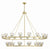 Crystorama ARA-10269-SB Aragon 30 Light Chandelier - Soft Brass