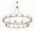 Crystorama ARA-10269-SB Aragon 30 Light Chandelier - Soft Brass