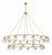 Crystorama ARA-10269-SB Aragon 30 Light Chandelier - Soft Brass