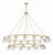 Crystorama ARA-10269-SB Aragon 30 Light Chandelier - Soft Brass