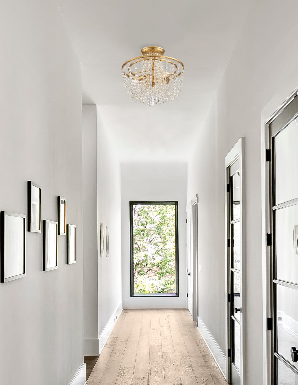 Crystorama ARC-1900-CL-MWP Arcadia 3 Light Ceiling Mount