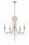 Crystorama ARC-1905-CL-MWP Arcadia 5 Light Chandelier