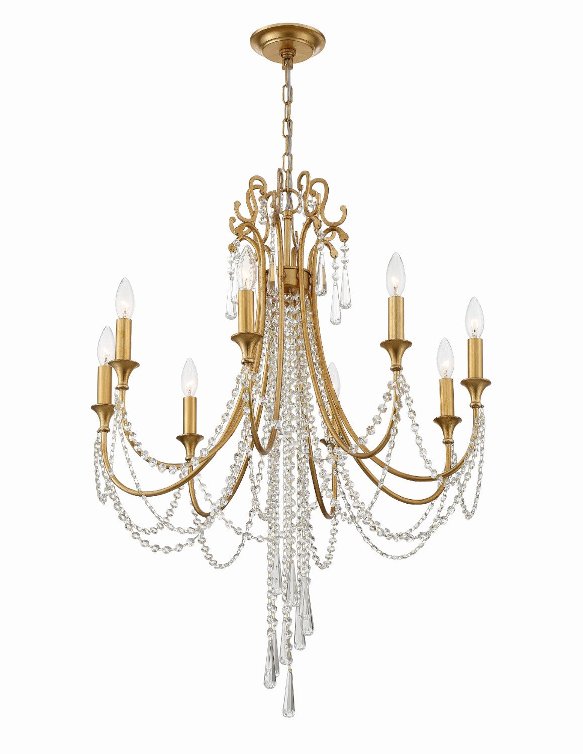 Crystorama ARC-1908-CL-MWP Arcadia 8 Light Chandelier - Parent