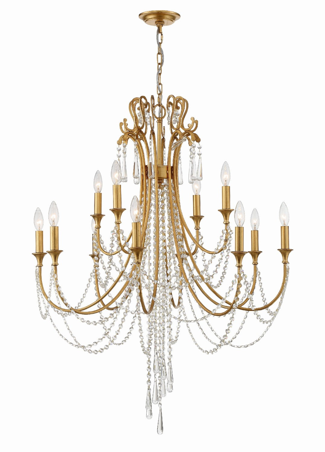 Crystorama ARC-1909-CL-MWP Arcadia 12 Light Chandelier - Parent