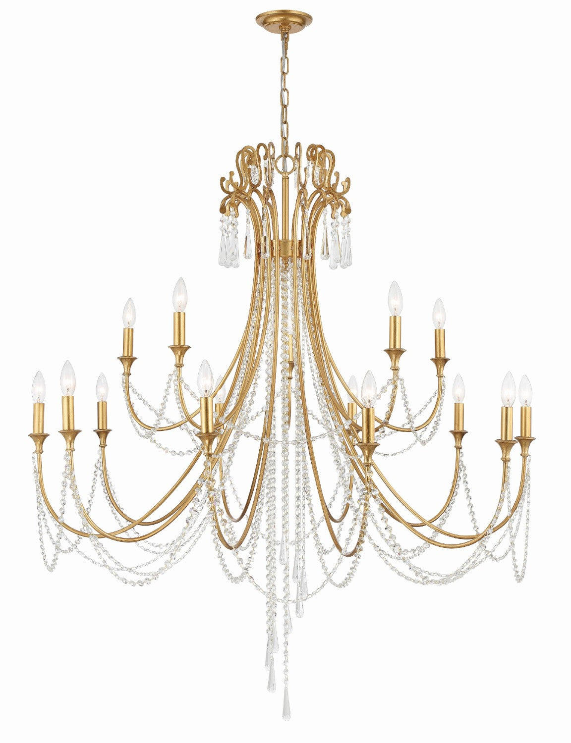 Crystorama ARC-1919-CL-MWP Arcadia 15 Light Chandelier - Parent