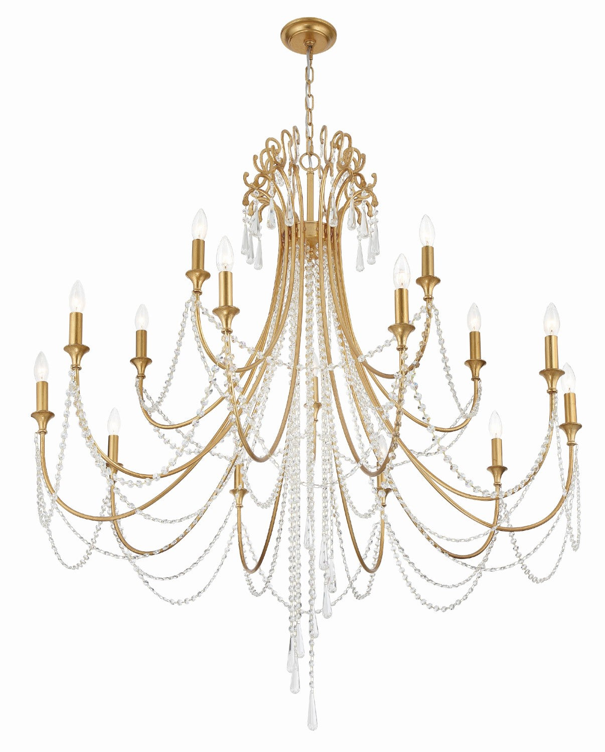 Crystorama ARC-1919-CL-MWP Arcadia 15 Light Chandelier - Parent