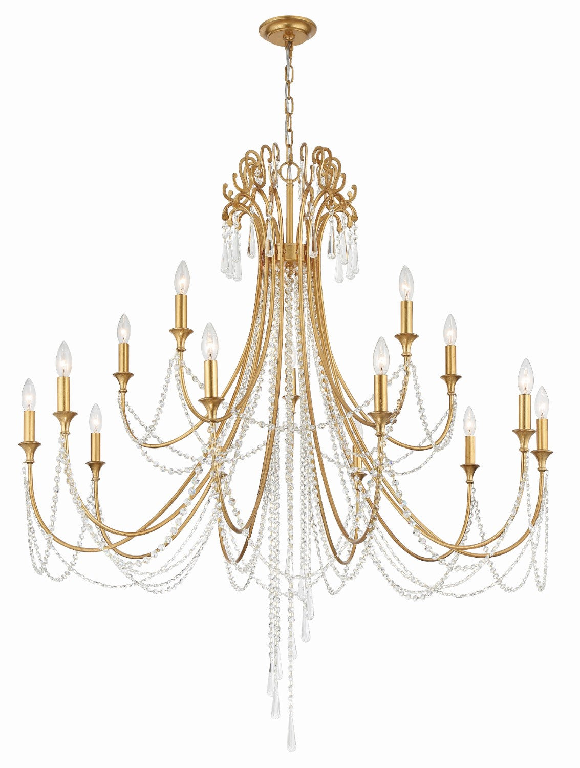 Crystorama ARC-1919-CL-MWP Arcadia 15 Light Chandelier - Parent