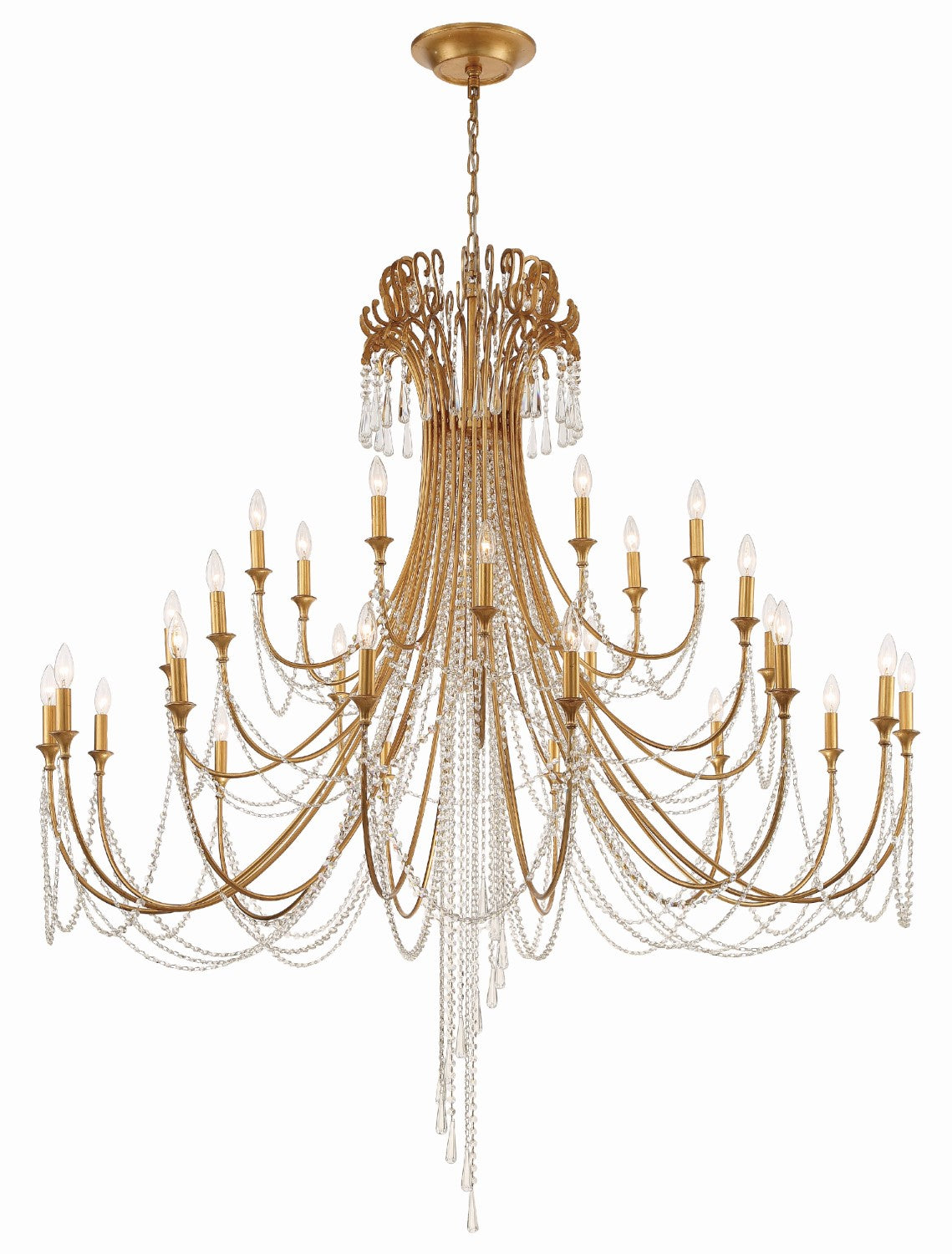 Crystorama ARC-1929-CL-MWP Arcadia 28 Light Chandelier - Parent