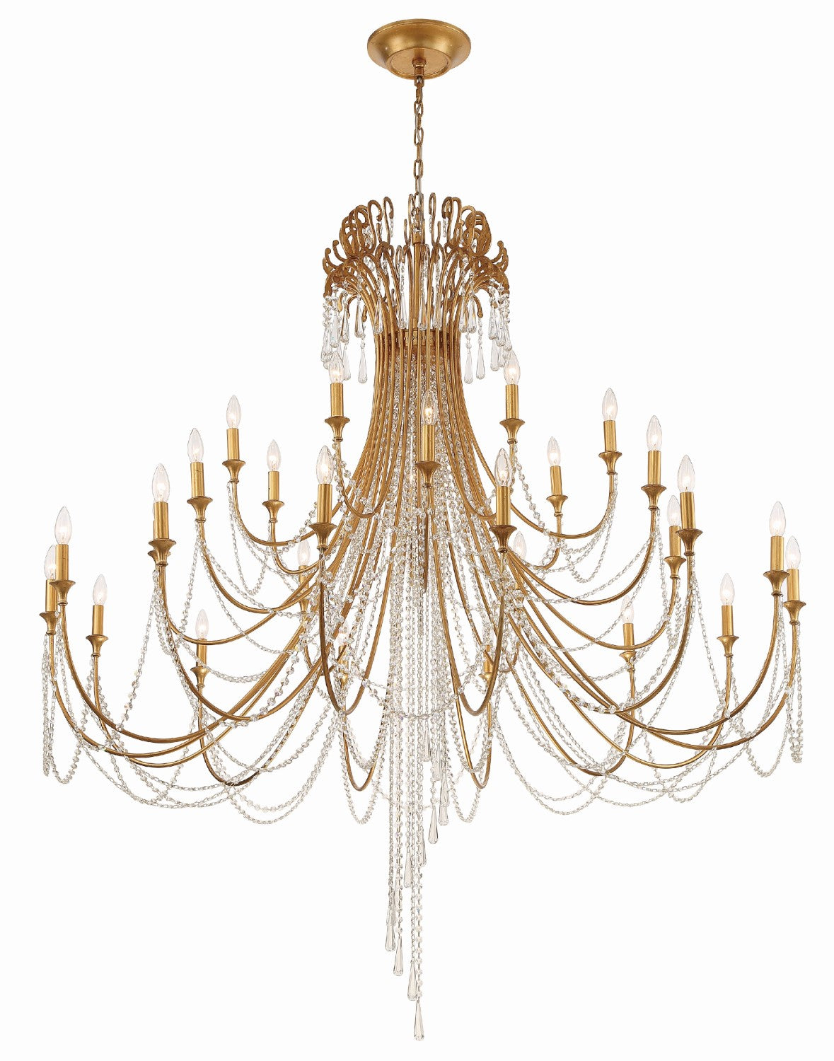 Crystorama ARC-1929-CL-MWP Arcadia 28 Light Chandelier - Parent
