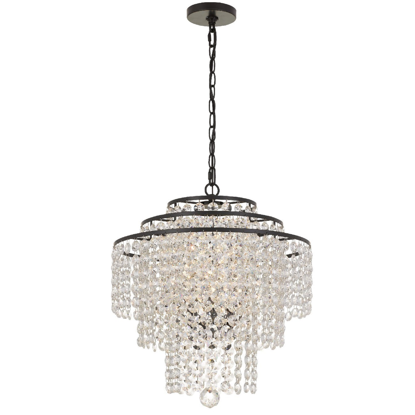 Crystorama ARI-304-CL-MWP Arielle 4 Light Chandelier - Parent