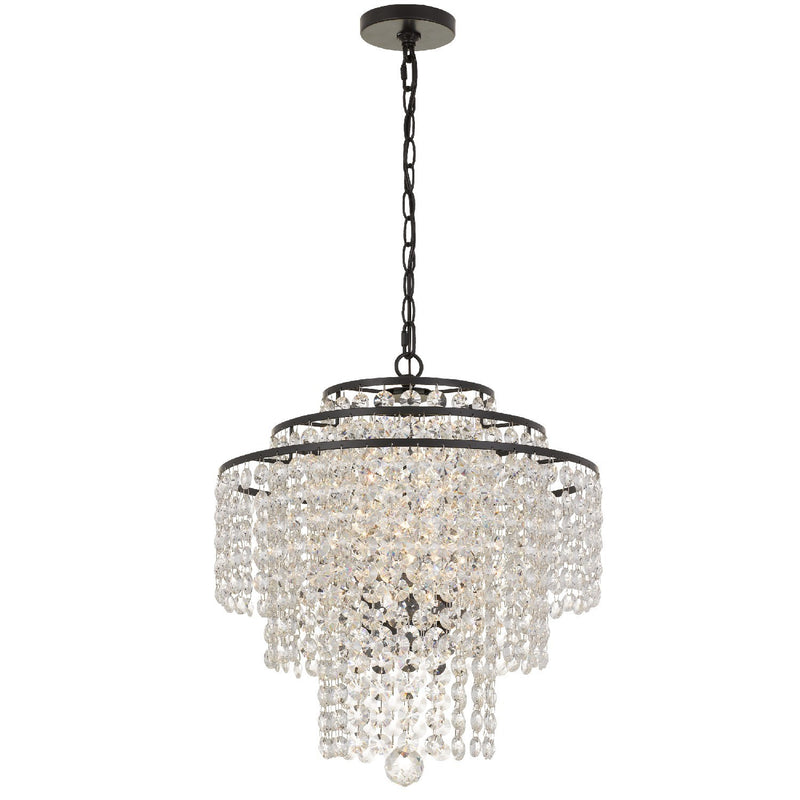 Crystorama ARI-304-CL-MWP Arielle 4 Light Chandelier - Parent